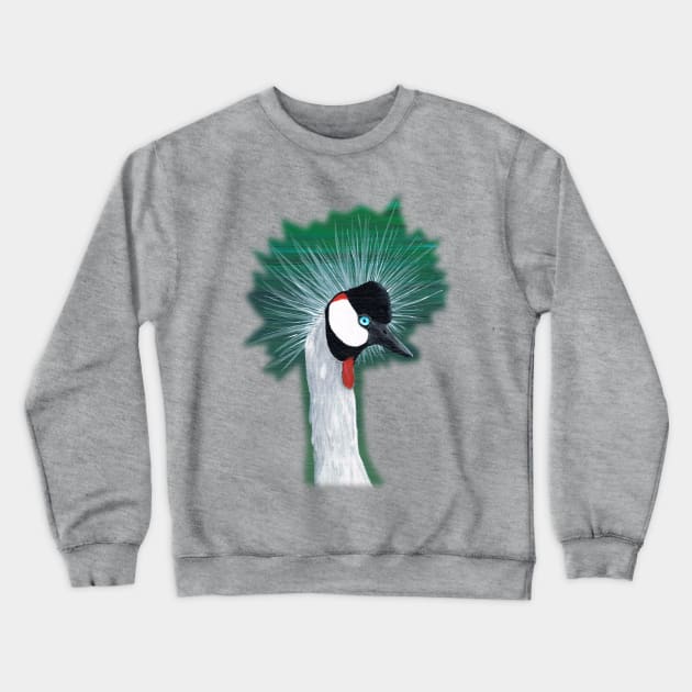 Crowned crane Crewneck Sweatshirt by Bwiselizzy